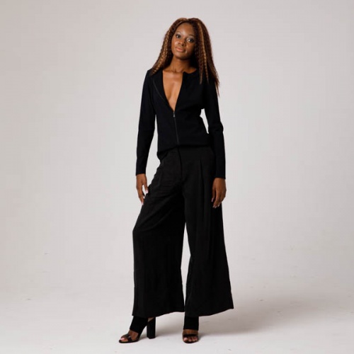 Жакет OROBLU черного цвета на молнии