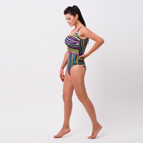 Слитный графичный купальник на бретелях  OROBLU фото 3