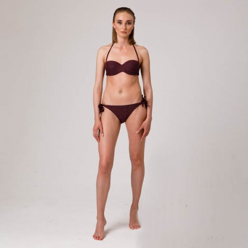 Раздельный купальник с сливового цвета OROBLU 